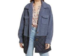 NEW Treasure & Bond Mixed Media Shacket Size Medium